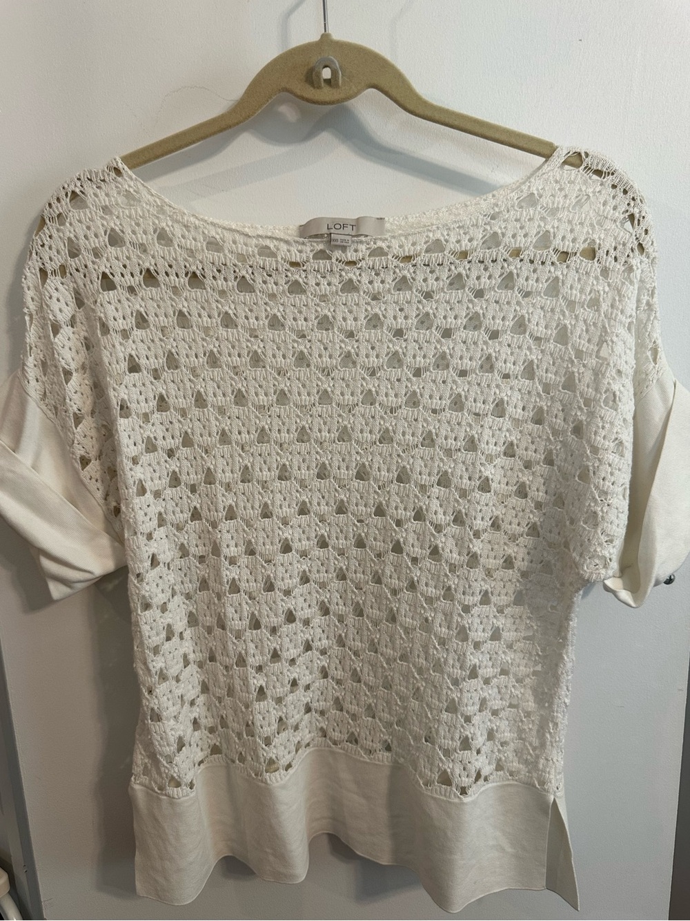 LOFT Crocheted Top in size XXS